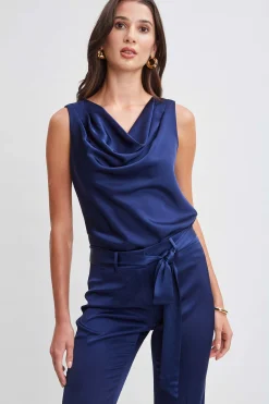 Elie Tahari Tops & Sweaters-Satin Cowl Top