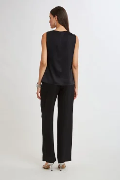 Elie Tahari Tops & Sweaters|Suiting-Satin Cowl Top