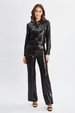 Elie Tahari Bottoms-Sequin Pant