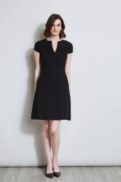 Elie Tahari Dresses & Jumpsuits|Short Sleeve Dresses-Short Sleeve Dart Dress