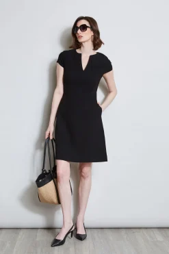 Elie Tahari Dresses & Jumpsuits|Short Sleeve Dresses-Short Sleeve Dart Dress
