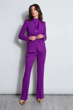 Elie Tahari Tops & Sweaters|Suiting-Short Sleeve Silk Satin Smocked Shirt