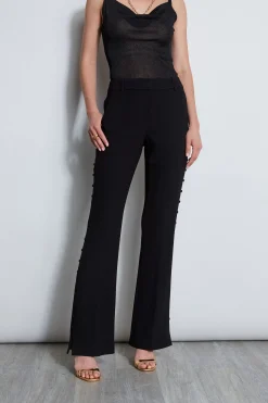 Elie Tahari Bottoms|Suiting-Side Button Crepe Pant