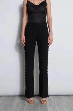 Elie Tahari Bottoms|Suiting-Side Button Crepe Pant