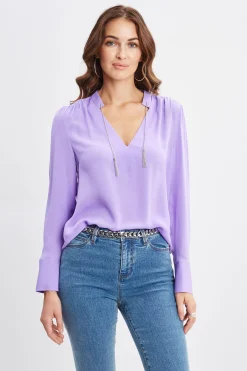 Elie Tahari Tops & Sweaters-Silk Chain Tassel Shirt
