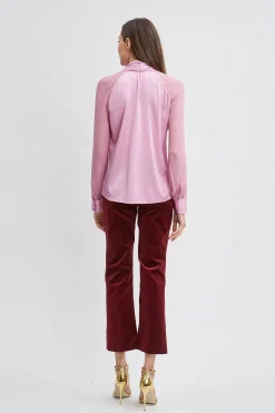 Elie Tahari Tops & Sweaters|Suiting-Silk Chiffon Sleeve Tie Shirt