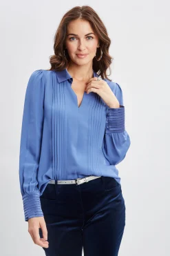 Elie Tahari Tops & Sweaters-Silk Pintuck Shirt