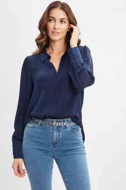 Elie Tahari Tops & Sweaters-Silk Pintuck Shirt