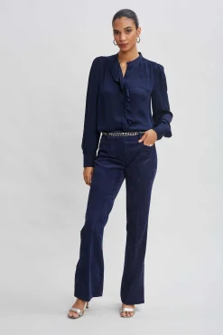 Elie Tahari Tops & Sweaters|Suiting-Silk Ruffle Button Down Shirt