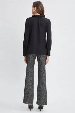 Elie Tahari Tops & Sweaters-Silk Ruffle Neck Shirt