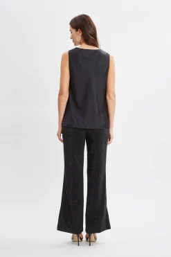 Elie Tahari Tops & Sweaters-Silk Satin Cowl Neck Top