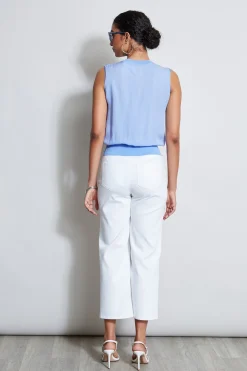 Elie Tahari Tops & Sweaters-Silk Satin Rib Shirt