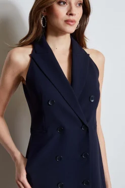 Elie Tahari Dresses & Jumpsuits|Sleeveless Dresses-Sleeveless Double Breasted Blazer Dress