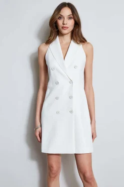 Elie Tahari Dresses & Jumpsuits|Sleeveless Dresses-Sleeveless Double Breasted Blazer Dress