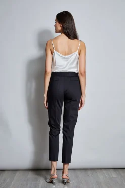 Elie Tahari Bottoms-Slim Cotton Pocket Pant