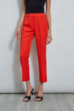 Elie Tahari Bottoms-Slim Fit Ankle Pant
