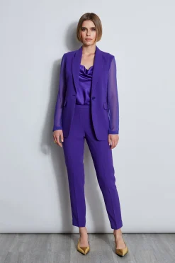 Elie Tahari Bottoms|Suiting-Slim Fit Crepe Pant
