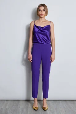 Elie Tahari Bottoms|Suiting-Slim Fit Crepe Pant