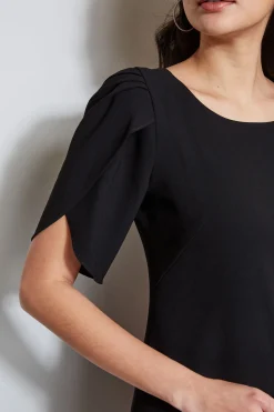 Elie Tahari Dresses & Jumpsuits|Short Sleeve Dresses-Slit Sleeve Dress