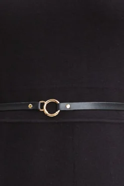 Elie Tahari Dresses & Jumpsuits|Sleeveless Dresses-Square Neck Belted Sweater Dress