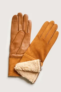 Elie Tahari Fragrance|Gloves-Suede Shearling Gloves
