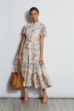 Elie Tahari Dresses & Jumpsuits|Short Sleeve Dresses-Summer Palace Belted Dress