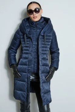 Elie Tahari Coats-Tahari Double Layer Long Puffer Coat