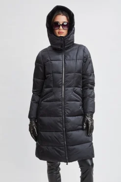 Elie Tahari Coats-Tahari Faux Fur Trimmed Puffer Coat