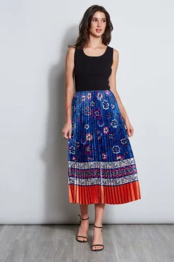 Elie Tahari Sleeveless Dresses|Dresses & Jumpsuits-Twilight Pleated Dress