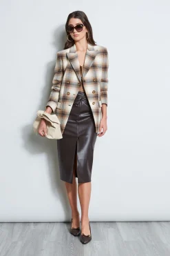 Elie Tahari Bottoms-Twist Vegan Leather Skirt