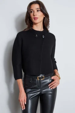 Elie Tahari Tops & Sweaters|Suiting-Two Button Wool Sweater