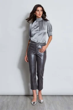 Elie Tahari Bottoms-Vintage Vegan Leather Pant