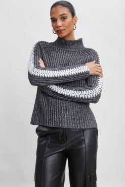 Elie Tahari Tops & Sweaters-Whipstitch Cotton Wool Sweater