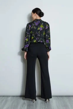 Elie Tahari Bottoms-Wide Leg Belted Pant