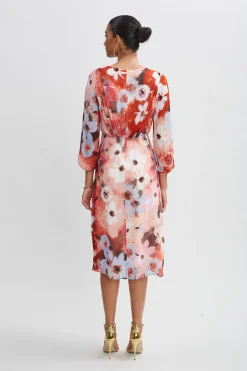 Elie Tahari Dresses & Jumpsuits|Long Sleeve Dresses-Wintergarden Floral Dress