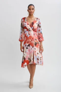 Elie Tahari Dresses & Jumpsuits|Long Sleeve Dresses-Wintergarden Floral Dress